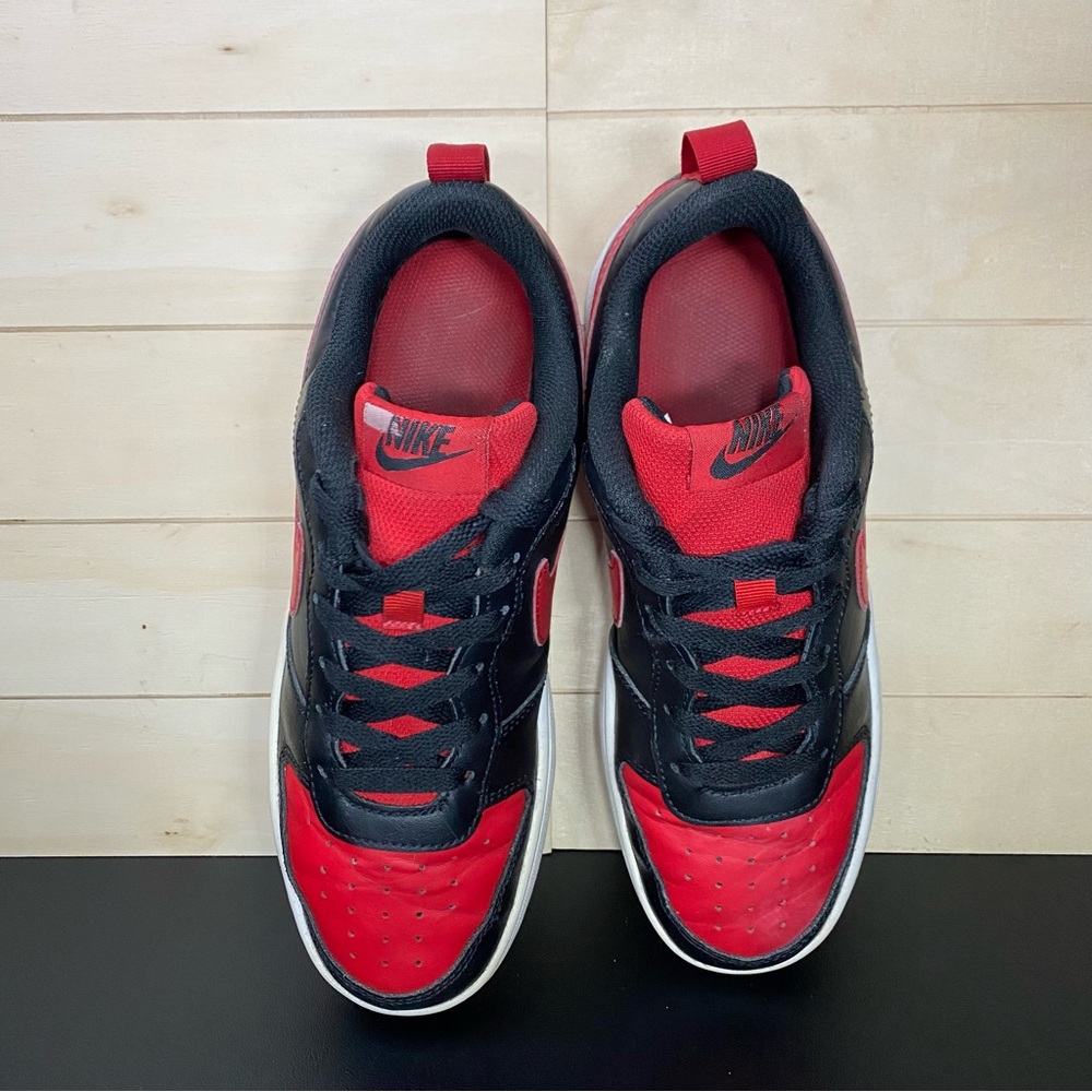 Nike Court Borough Red Black Unisex Kid's Youth Size 6Y Shoes Sneakers BQ5448007 - Picture 8 of 11